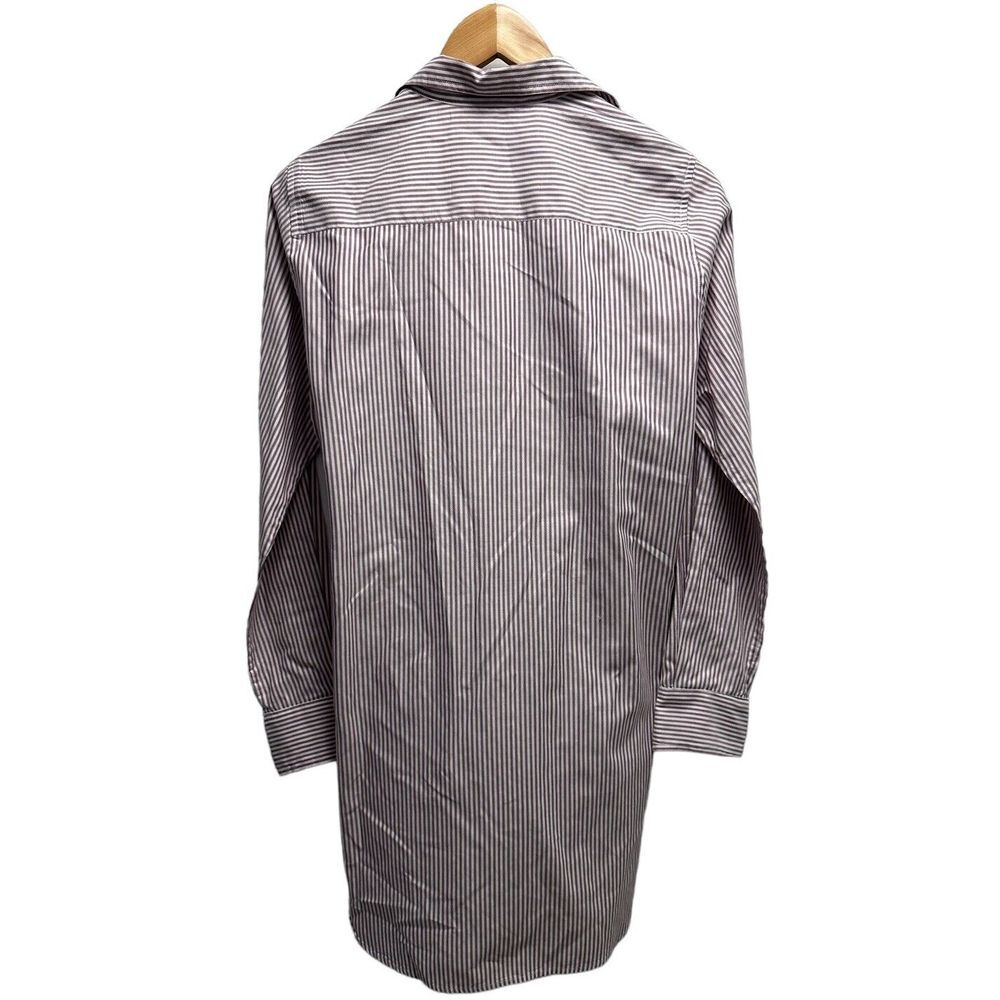 Frank & Eileen Striped Button Down Shirt - Brown and White - Picture 4 of 6